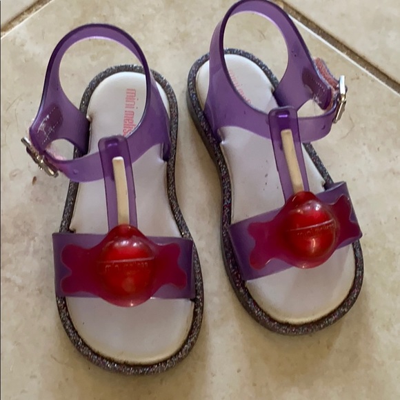 mini melissa lollipop sandals